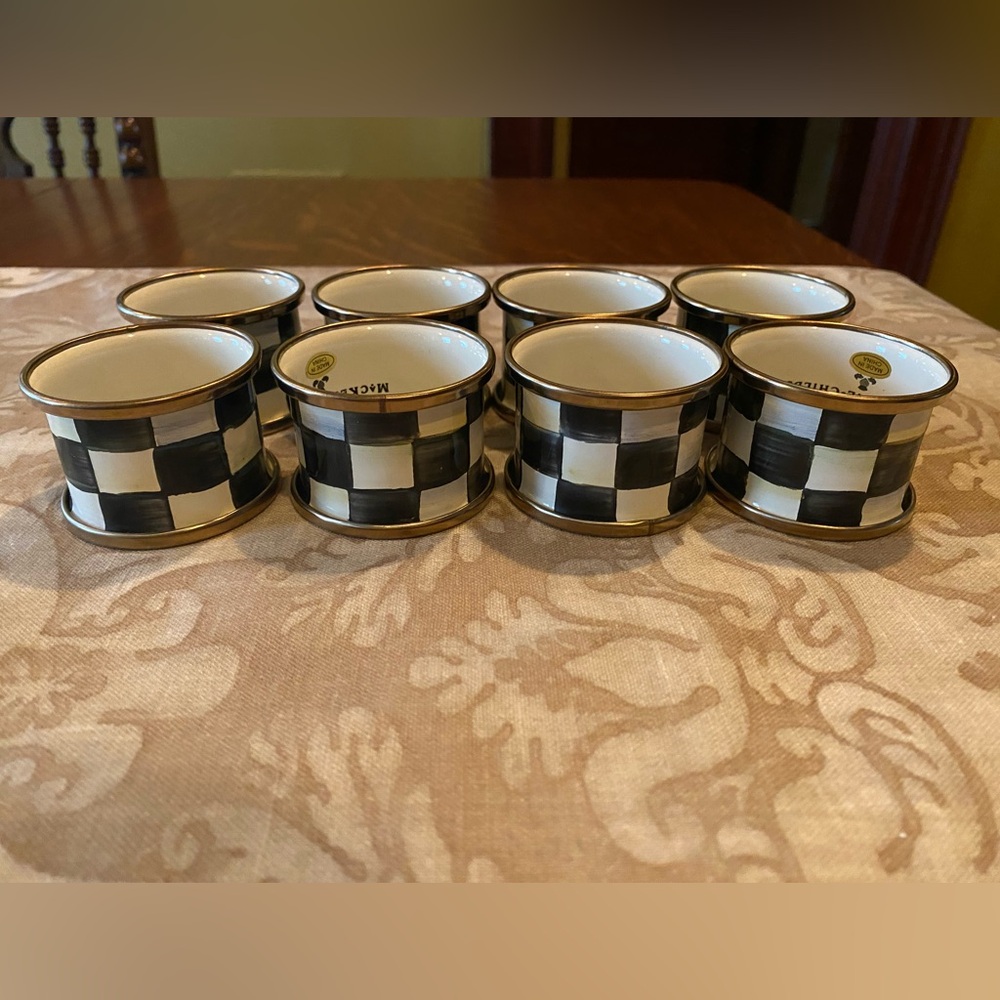 MacKenzie-Childs Courtly Check Napkin Rings